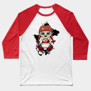 Horror Anabelle kawaii Baseball T-Shirt